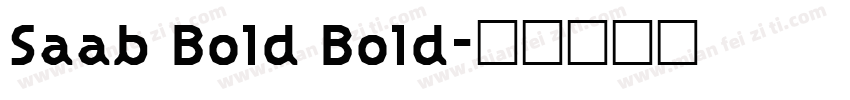 Saab Bold Bold字体转换